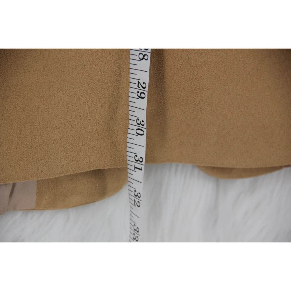 Chaps Ralph Lauren Tan Microfiber 3 Button Blazer Jacket 41R Preppy Old Money